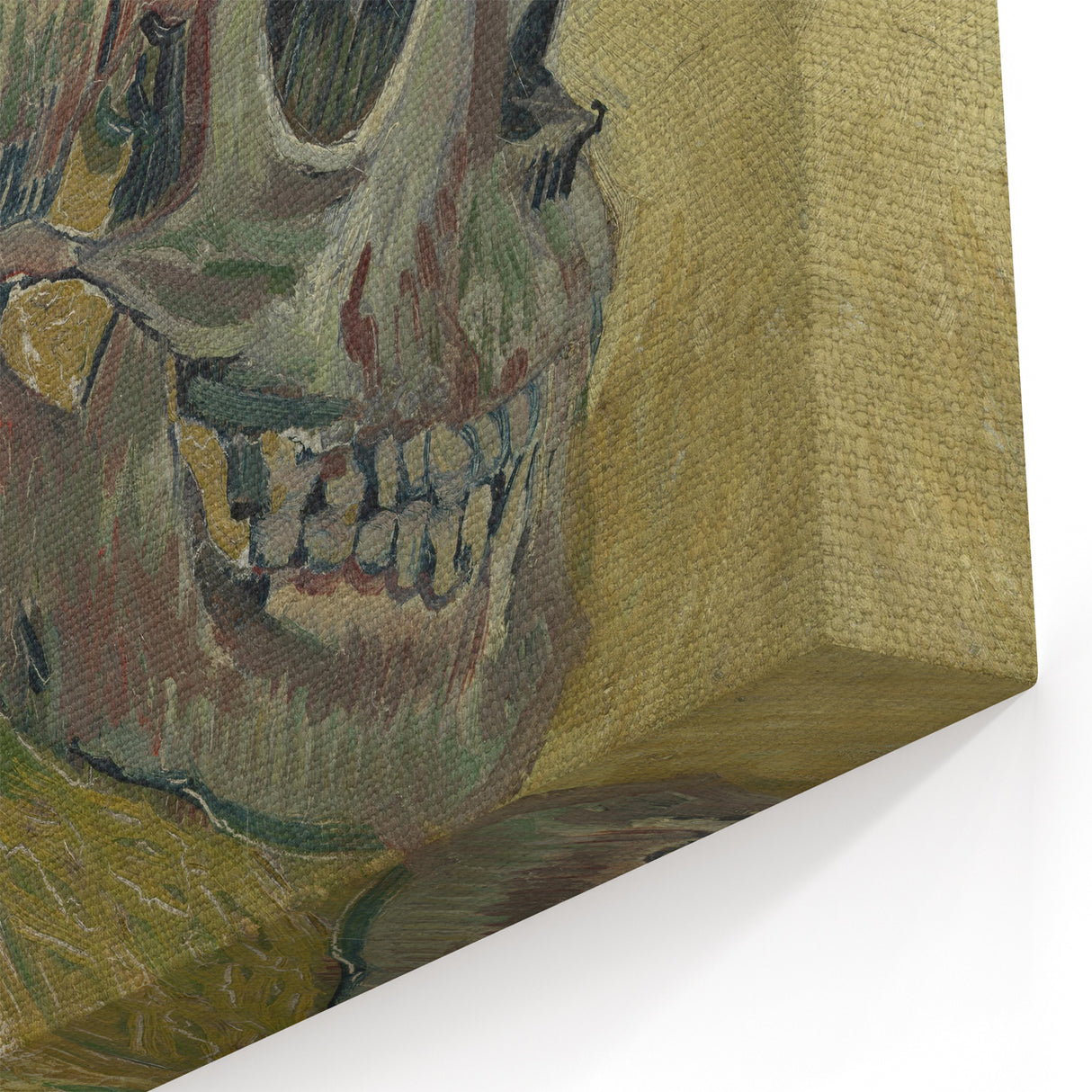 Grunge Wall Art | Vintage Skull Painting | Abstract Grunge Canvas Print