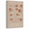 Grunge Wall Art | Vintage Eye Anatomy Study | Abstract Grunge Print