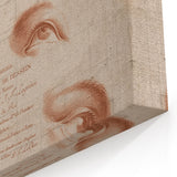 Grunge Wall Art | Vintage Eye Anatomy Study | Abstract Grunge Print