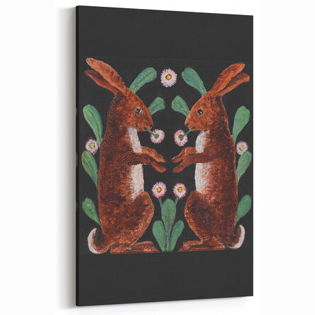 Vintage Grunge Rabbit Art - Abstract Grunge Aesthetic - Urban Wall Decor