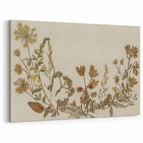 Vintage Grunge Floral Wall Art | Grunge Aesthetic Canvas Print | Distressed Art