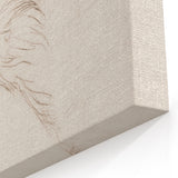 Grunge Wall Art: Abstract Eagle Sketch | Vintage Grunge Canvas Print