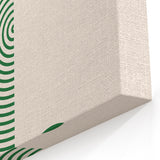 Minimalist Boho Wall Art | Green Geometric Canvas | Eclectic Design