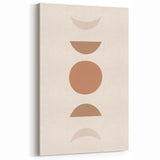 Boho Minimalist Wall Art | Earthy Geometric Canvas | Neutral Tones