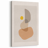 Boho Abstract Wall Art | Neutral Tones Geometric Canvas | Modern Design