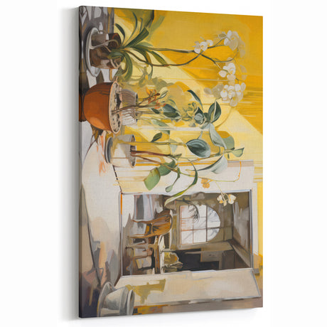 Electric Art with Bright Floral Design | Vibrant Modern Wall Decor