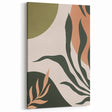 Boho Nature Wall Art | Green & Earth Tone Botanical Abstract Canvas