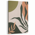 Boho Nature Wall Art | Green & Earth Tone Botanical Abstract Canvas