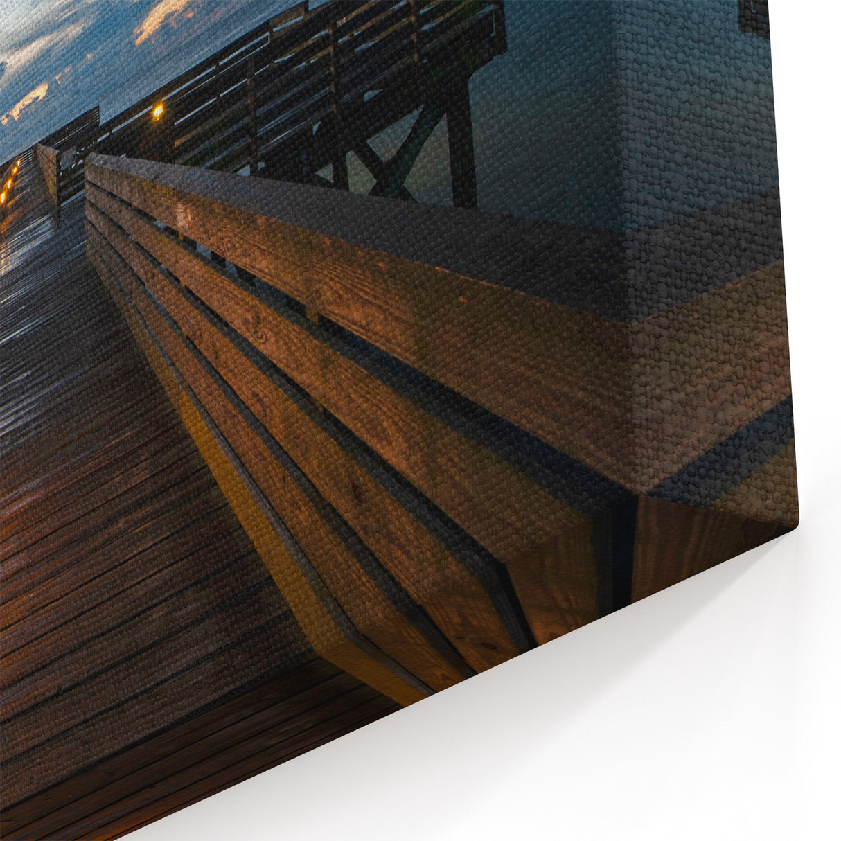 Mississippi Photography - Peaceful Dusk Pier Canvas Prints