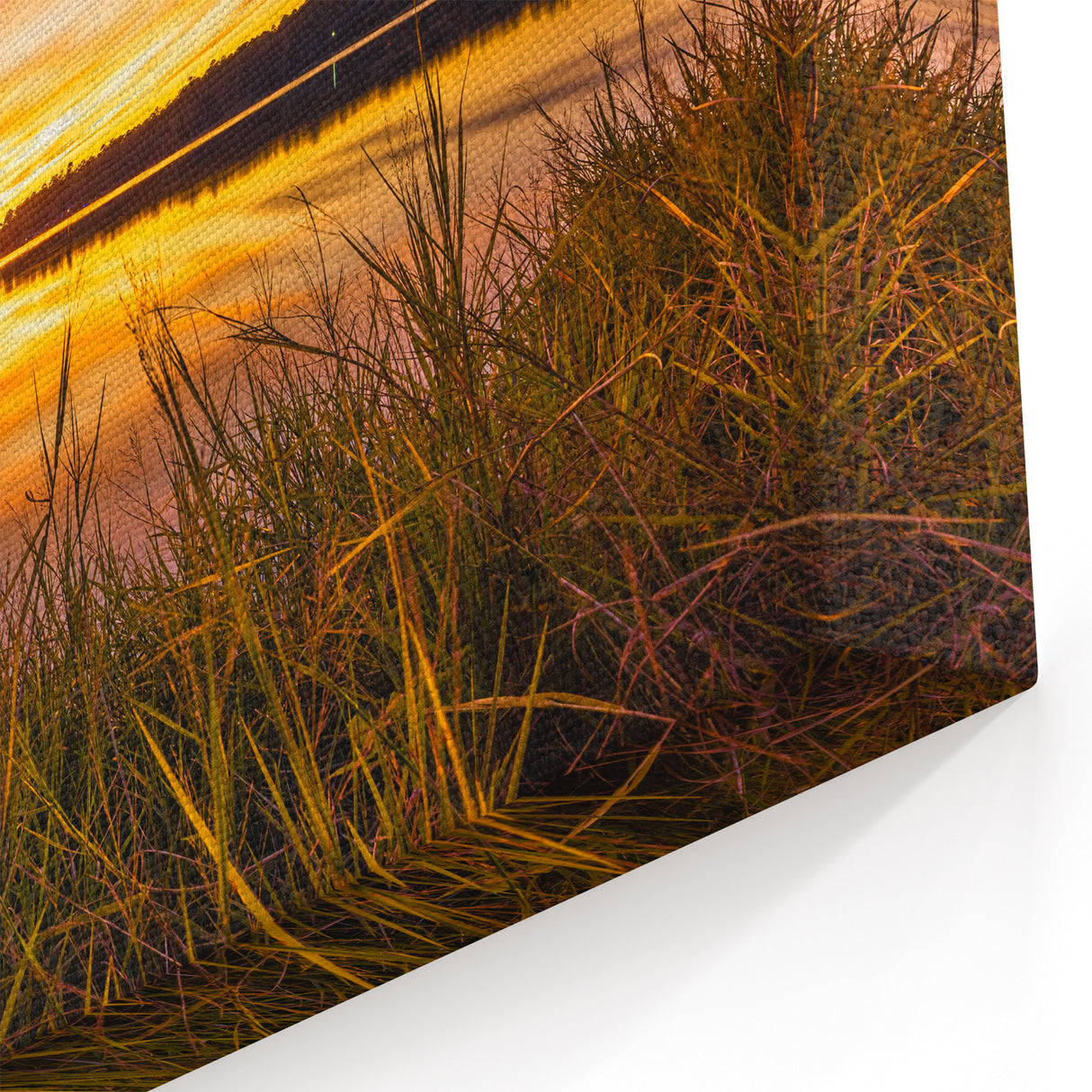 Mississippi Landscape Art - Vibrant Lake Sunset Canvas Prints