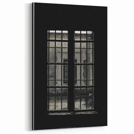 Rustic Window View – Moody Vintage Wall Art for Farmhouse Decor