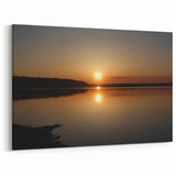 Mississippi River Art - Tranquil Sunset Reflection Canvas Prints
