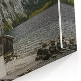 Rustic Lakeside Cabin Wall Art – Farmhouse Decor with Mountain Charm