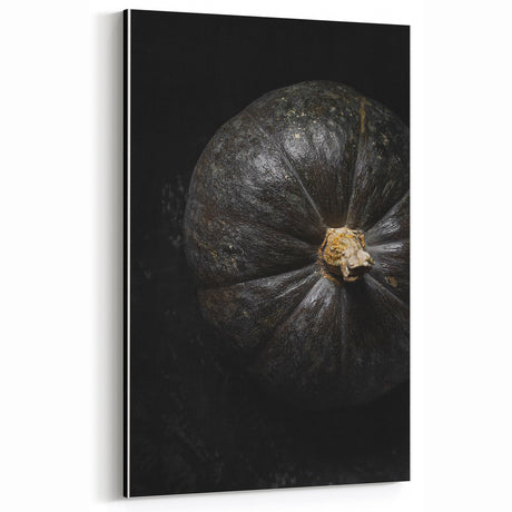 Moody Black Pumpkin Wall Art – Rustic Farmhouse Decor with Vintage Charm