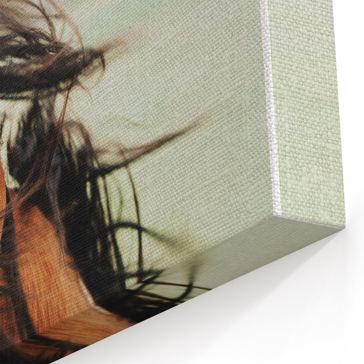Rustic Horse Close-Up Wall Art – Farmhouse Decor with Natural Elegance