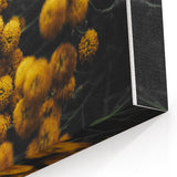 Rustic Yellow Flower Wall Art – Farmhouse Decor with Autumn Elegance