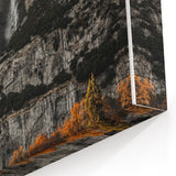 Rustic Mountain Waterfall Wall Art – Farmhouse Decor with Nature’s Beauty