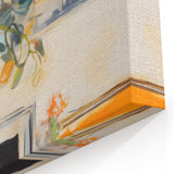 Electric Still Life Wall Art with Yellow Teapot | Modern Abstract Decor