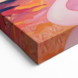 Electric Landscape Wall Art with Sunset Hues | Vibrant Modern Decor