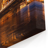 Golden Sacramento Tower Bridge – Riverfront Cityscape Wall Art