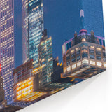 New York City Skyline Canvas - Iconic Empire State Building Night Art