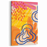 Boho Chic Wall Art - Vibrant Eclectic Bohemian Canvas for Bold Spaces