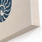 Nautilus Shell Coastal Wall Art – Nautical Beach-Themed Seaside Print