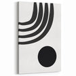 Bohemian Wall Art - Modern Monochrome Boho Decor Canvas for Minimal Spaces