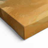 Golden Shore Coastal Wall Art – Ocean Waves Beach-Themed Nautical Print