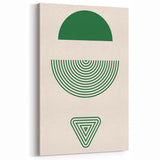 Bohemian Wall Art | Artistic Boho Decor Canvas | Eclectic Green Print