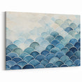 Abstract Coastal Wave Pattern Wall Art – Ocean-Themed Blue Print