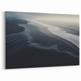 Dark Coastal Beach Wall Art – Moody Ocean Waves Seaside Print