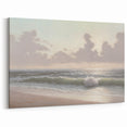 Serene Coastal Waves Wall Art – Tranquil Ocean Beach-Themed Print