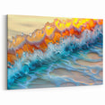 Nautical Decor – Vibrant Ocean Wave Coastal Wall Art for Beach Homes