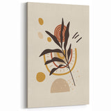 Bohemian Wall Art | Eclectic Boho Decor Canvas | Abstract Nature-Inspired Design