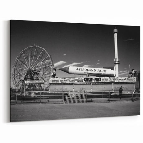 Iconic Coney Island Wall Art - Vintage Astroland Park Photography Print