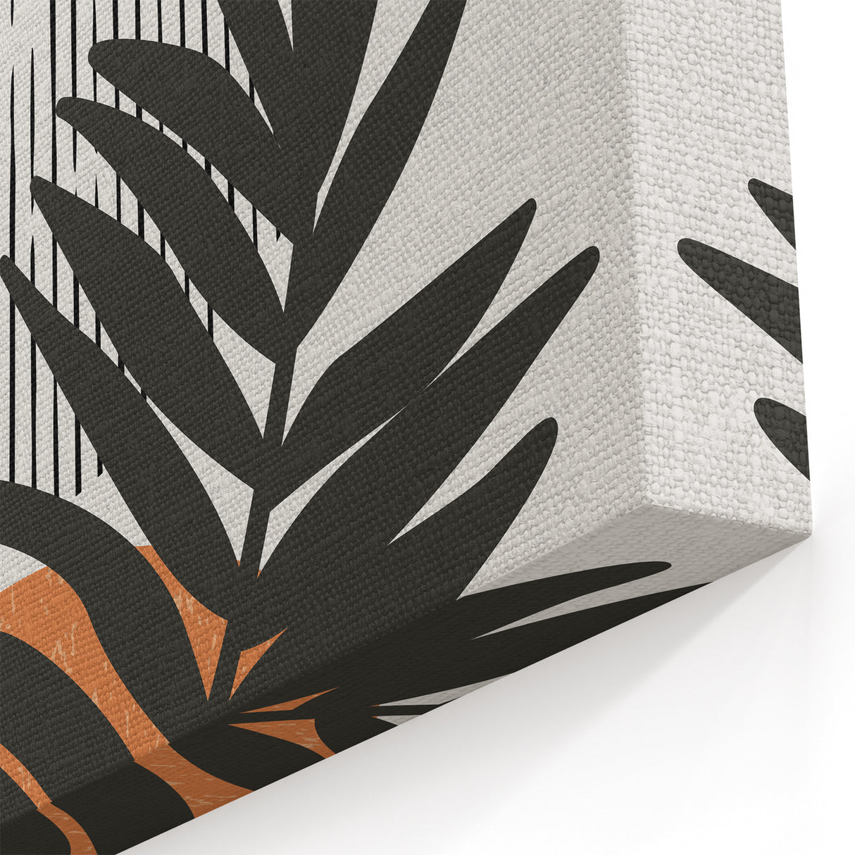 Bohemian Wall Art - Eclectic Palm Leaf Boho Decor Canvas - Chic Art Print