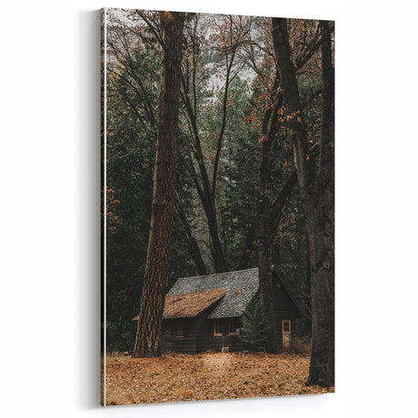 Rustic Wall Art - Cabin in the Woods, Farmhouse Decor, Cozy Nature Print