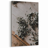 Rustic Wall Art - Dried Greenery Arrangement for Farmhouse Decor Charm
