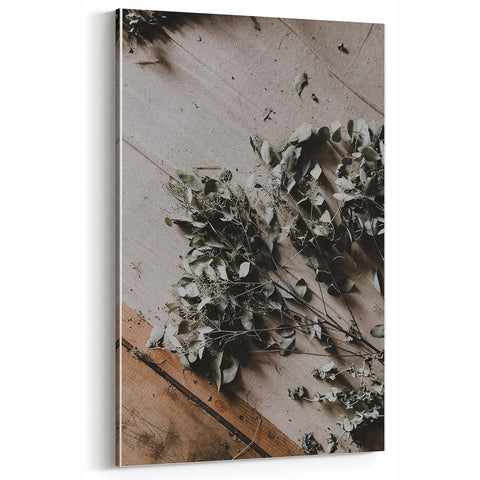 Rustic Wall Art - Dried Greenery Arrangement for Farmhouse Decor Charm