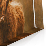 Rustic Wall Art - Highland Cow in Pasture for Farmhouse Nature Decor