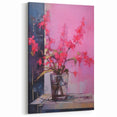 Abstract Electric Floral Wall Art – Vibrant Electric Art Canvas Print
