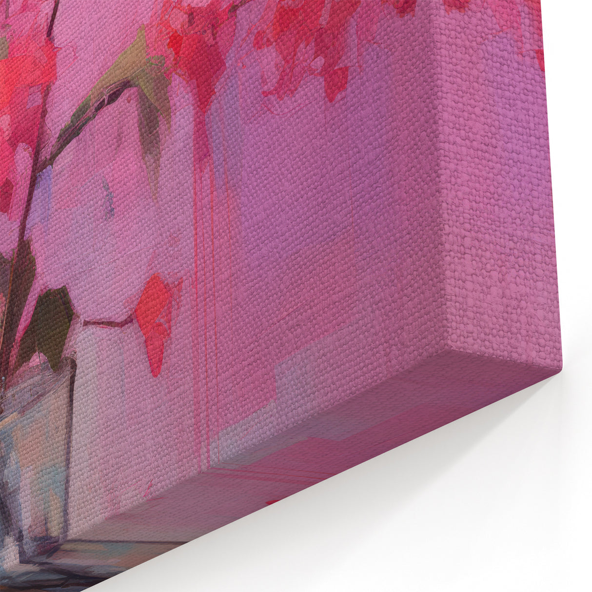 Abstract Electric Floral Wall Art – Vibrant Electric Art Canvas Print