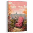 Electric Parisian Balcony Wall Art – Vibrant Electric Decor Canvas