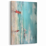 Vibrant Electric Beach Scene – Modern Electric Wall Art Canvas Print