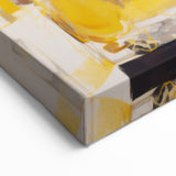 Bold Electric Yellow Abstract Art – Vibrant Electric Wall Art Canvas
