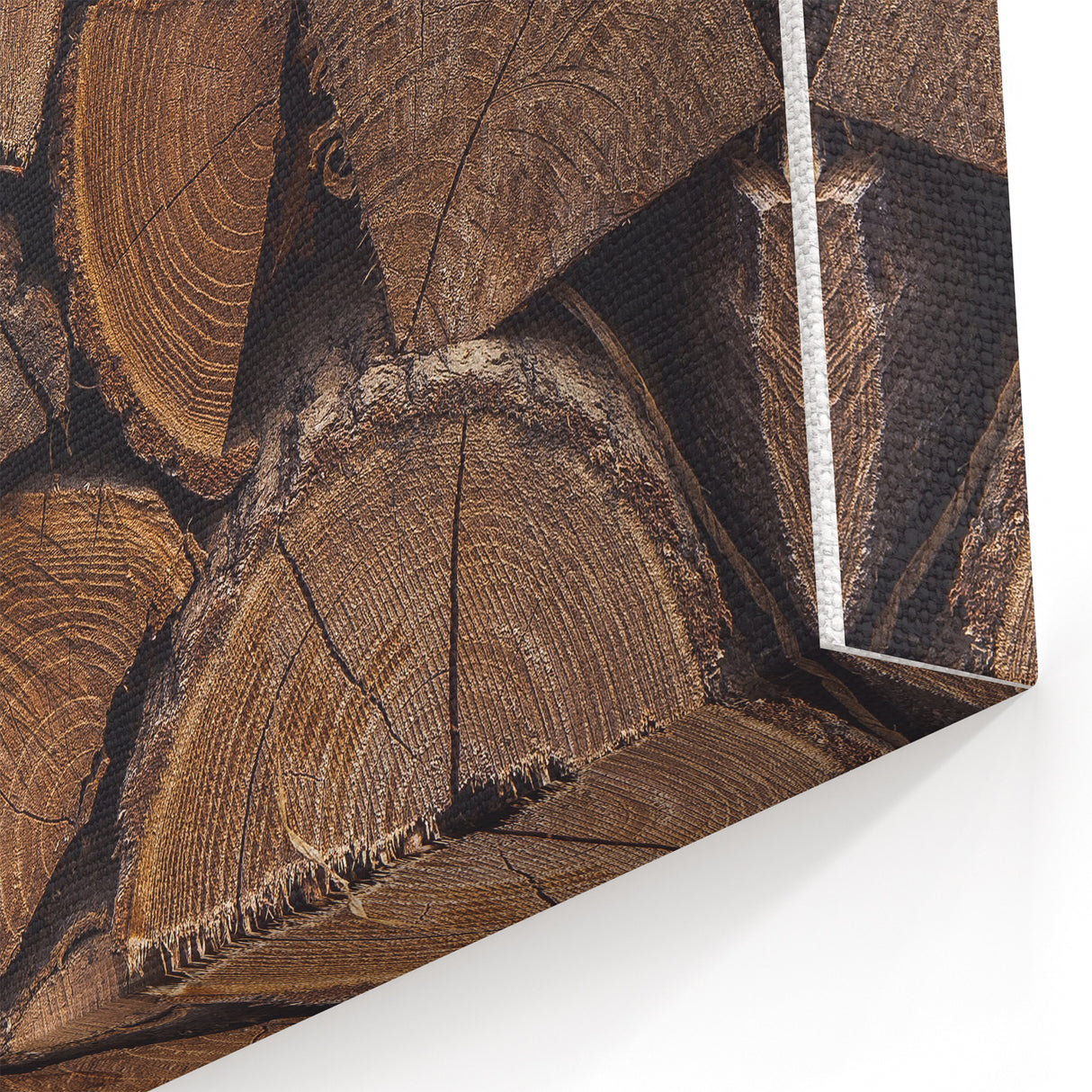 Rustic Wall Art - Stacked Firewood for Cozy Farmhouse Decor