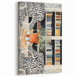 Electric Zebra Chair Library Art – Modern Electric Wall Art Canvas