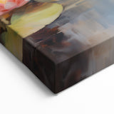Tranquil Electric Lotus Pond Art – Modern Electric Wall Art Canvas