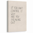 Minimalist Electric Control Quote Art – Modern Electric Wall Art Canvas